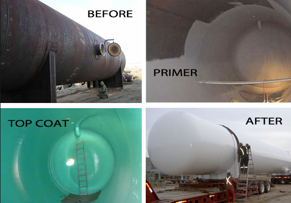 Sandblasting and coating
